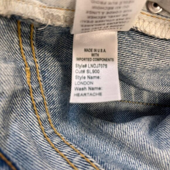 SLVRLAKE London High Rise Straight Jeans Size 31 Heartache Wash - Picture 15 of 16